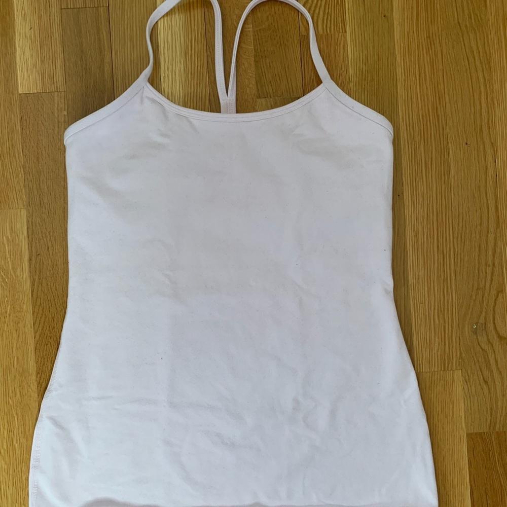 Light pink Lululemon tank top